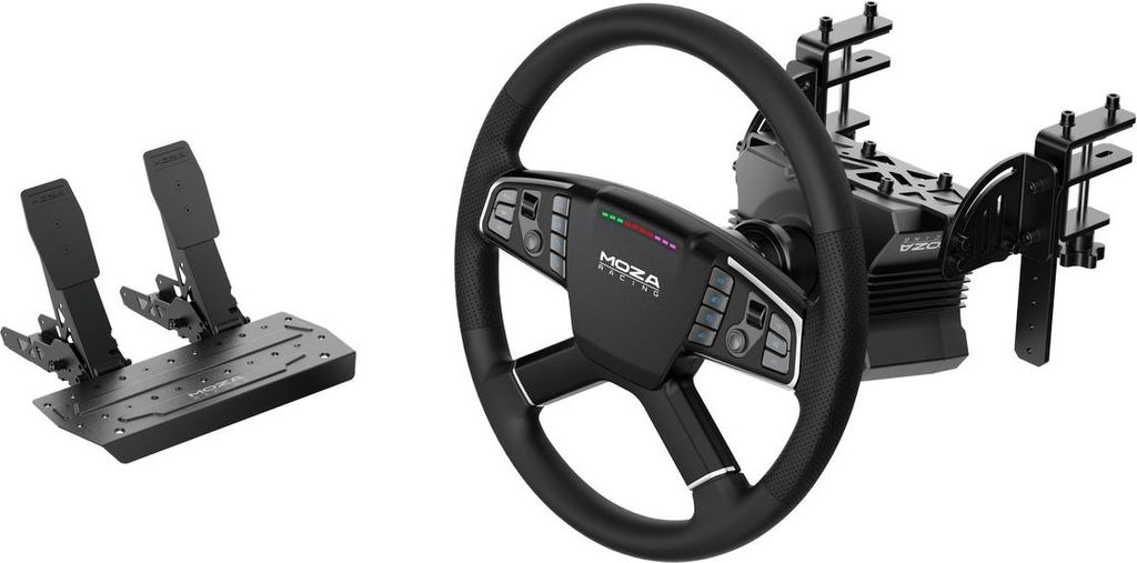 Moza Racing RS071 Base R5 Kit TSW Lenkrad SRP-Lite Pedale Produktbild 