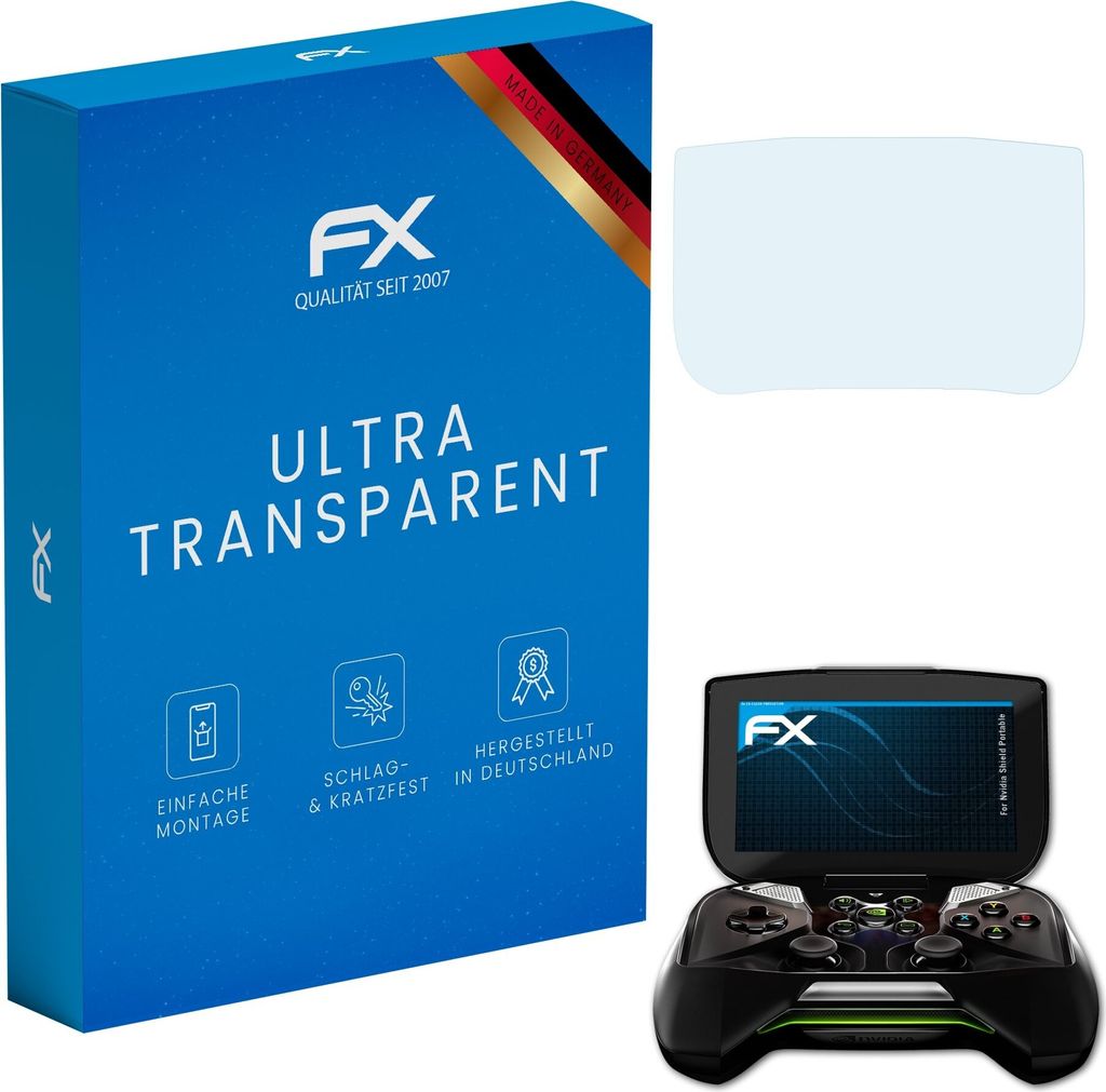 atFoliX FX-Clear 3x Schutzfolie kompatibel mit Nvidia Shield Portable Displayschutzfolie
