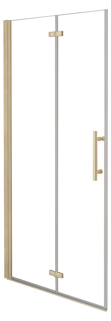 Duschspa Walk-In Faltbar Duschwand 66.5 x 195cm Gold Produktbild 