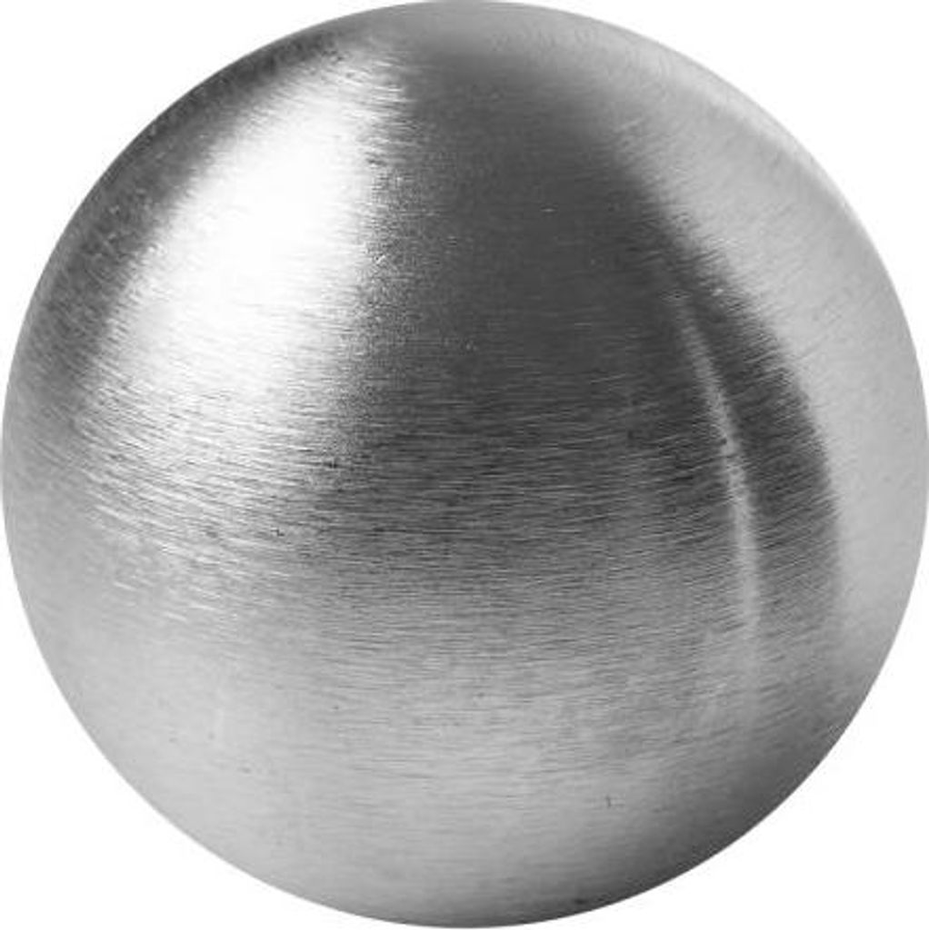 LogistSystem - Hohlkugel FI 60 mm ohne Loch - Blech Kugel - Zaunkugel - Stahlkugel - Zierkugel als Zierelemente - für Geländer Zaun - Treppengel...