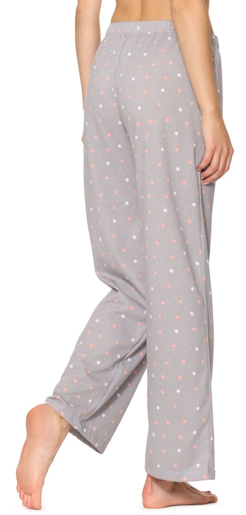 Pantalon Pyjama Femme 100% Coton - Confortable à Élastique Large - Deux Poches - Fabriqué En Pologne