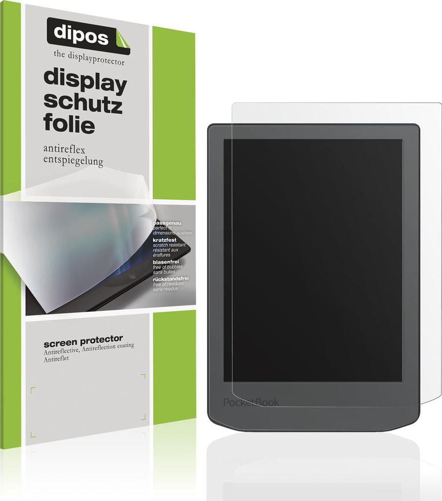 2x Schutzfolie für PocketBook Verse Lite matt Displayschutzfolie Folie Display Schutz dipos