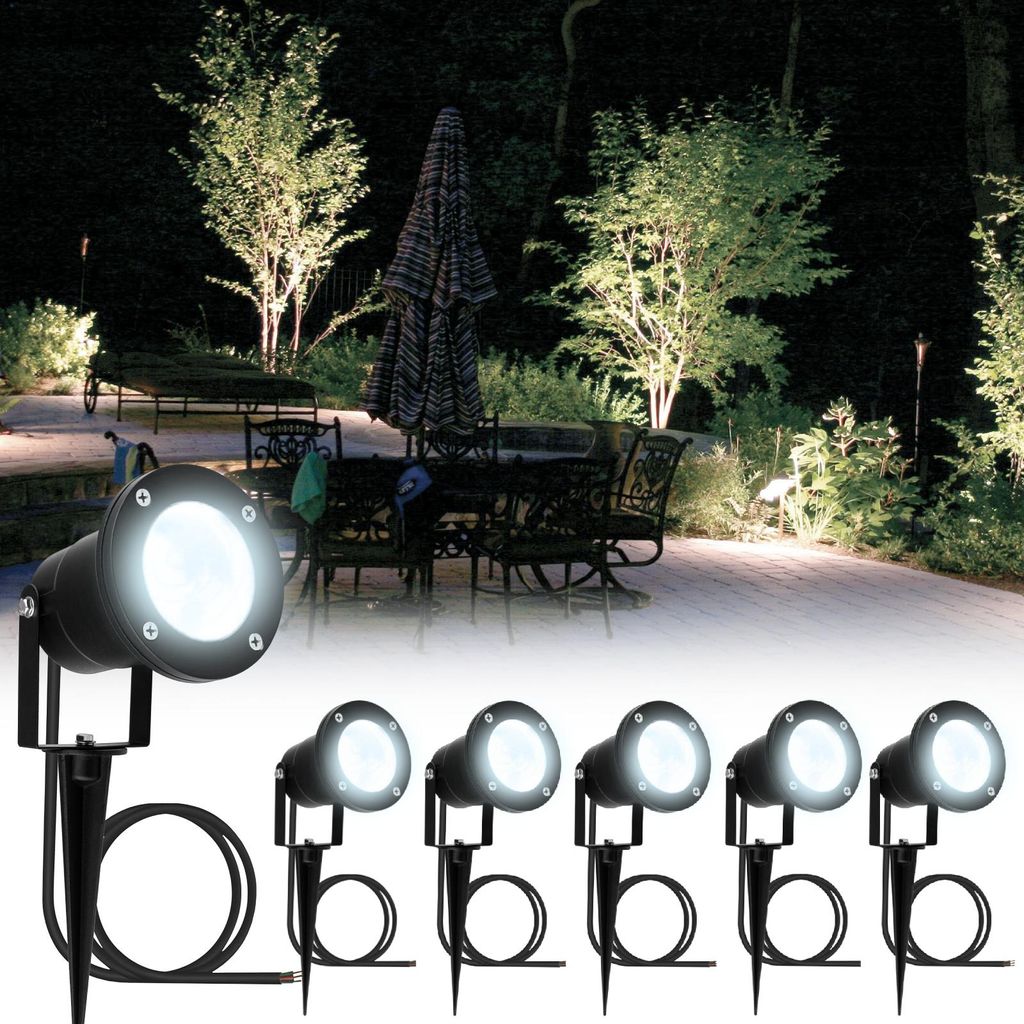 LUMILED sada 6 záhradných reflektorov, záhradné svetlo s Obrázok produktu 