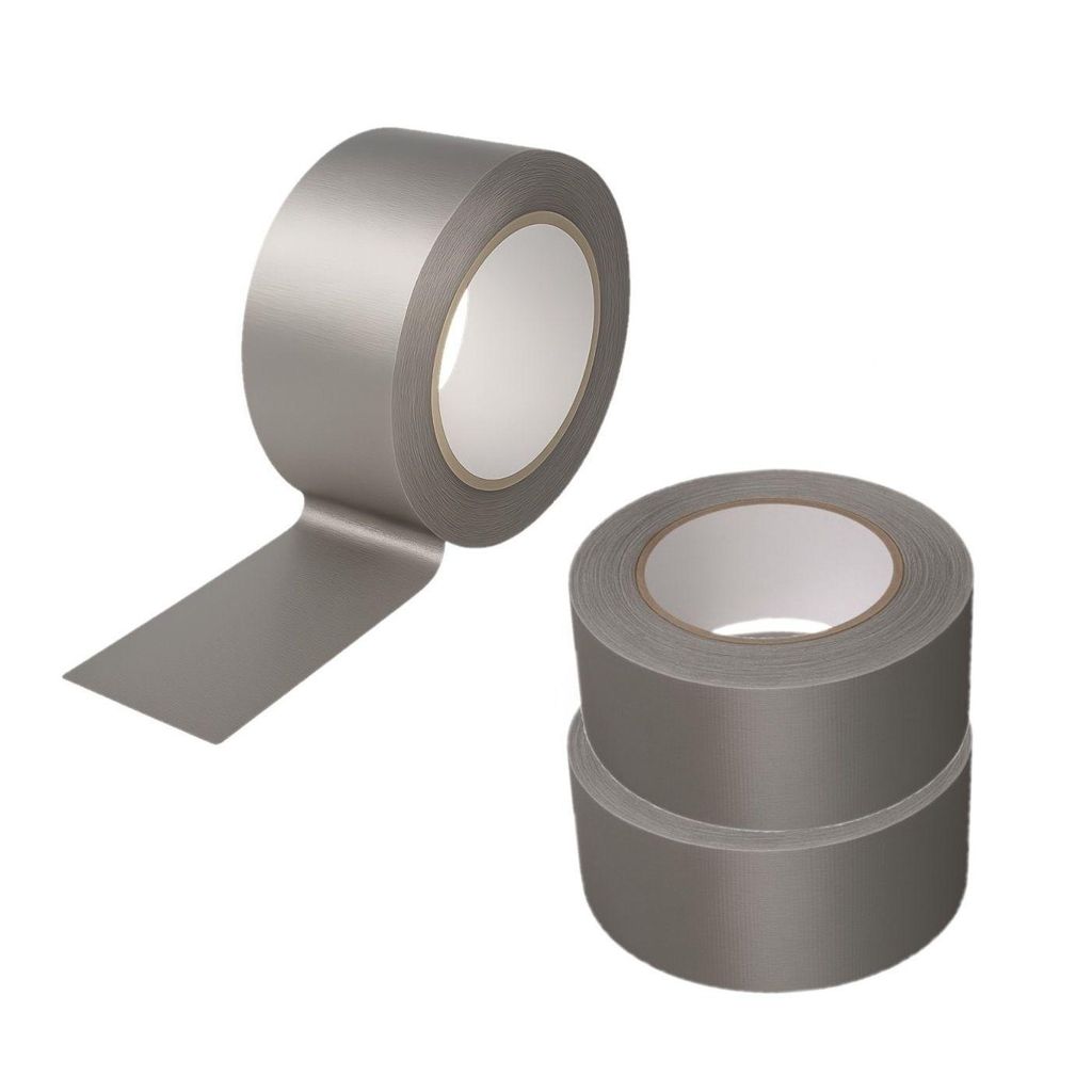 3x Gewebeband 50 m x 48 mm silber Panzertape Reparaturband Steinband universell einsetzbar für Abkleben und Reparaturen