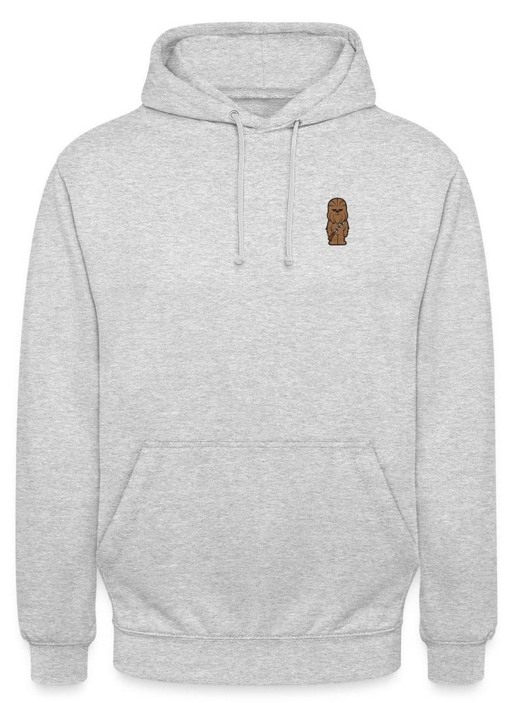 Star Wars Chewbacca Chestprint Uni Hoodie, XXL, Hellgrau meliert