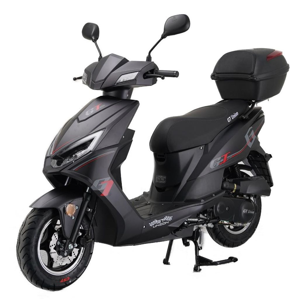 Motorroller Sonic 50 ccm 45 km/h, Euro 5 mattschwarz mit Produktbild 