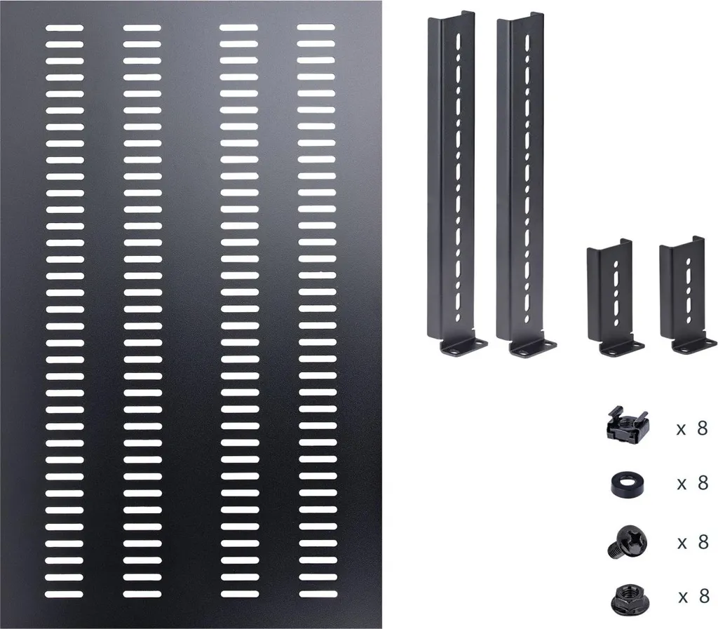StarTech.com Étagère de Rack 1U Ventilée Réglable 150kg - Noir Acier - 12