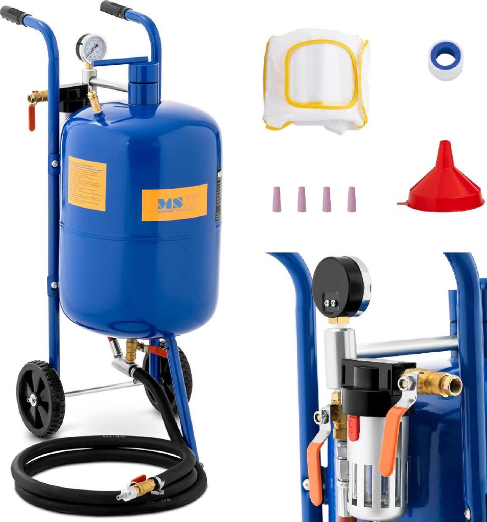 Expondo MSW Sabletteuse mobile - 40 L - 7,6 bar Image du produit 