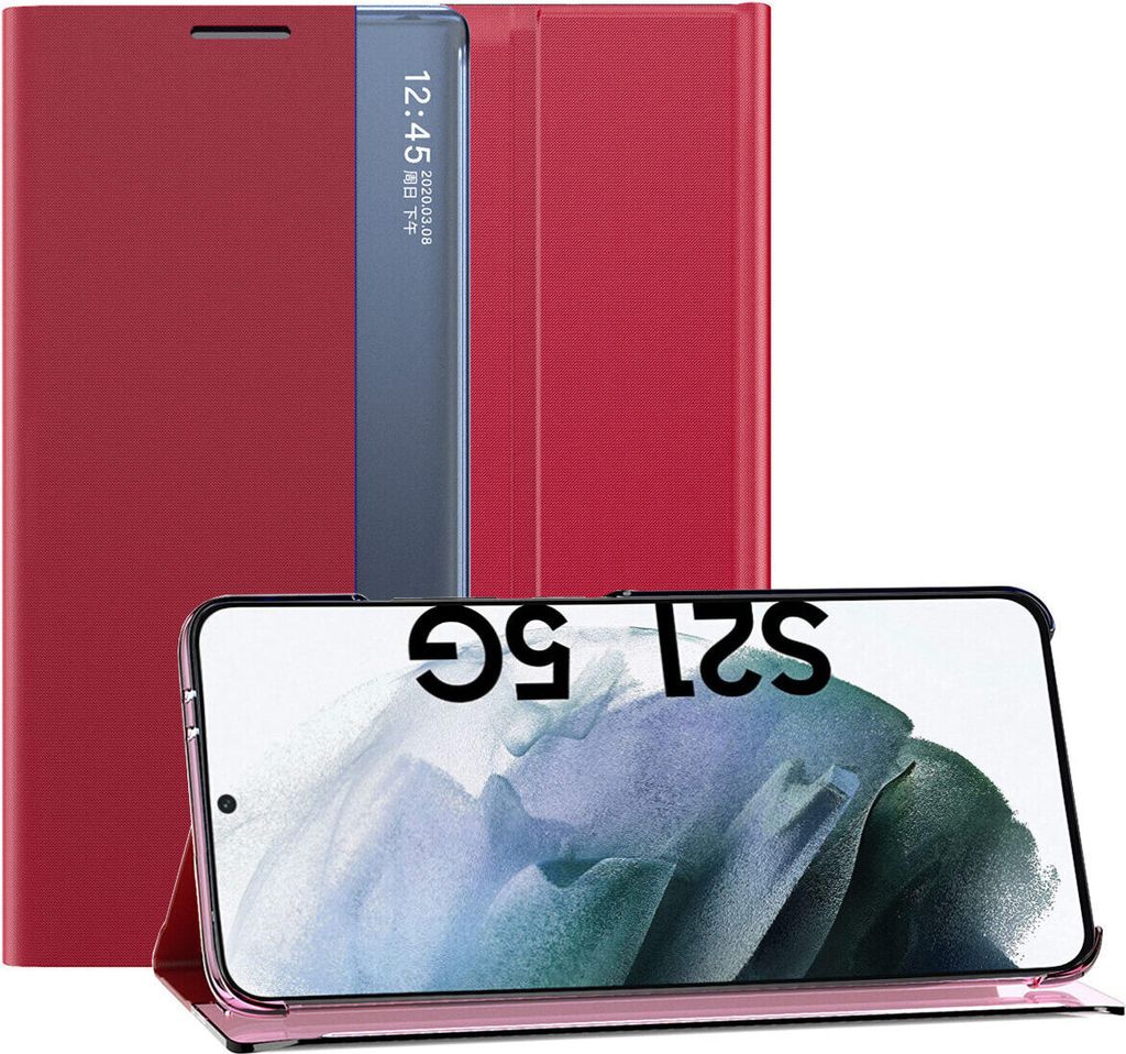 Samsung Galaxy S21 FE 5G Pouzdro, Slim Flip Kožené Pouzdro Obrázek produktu 