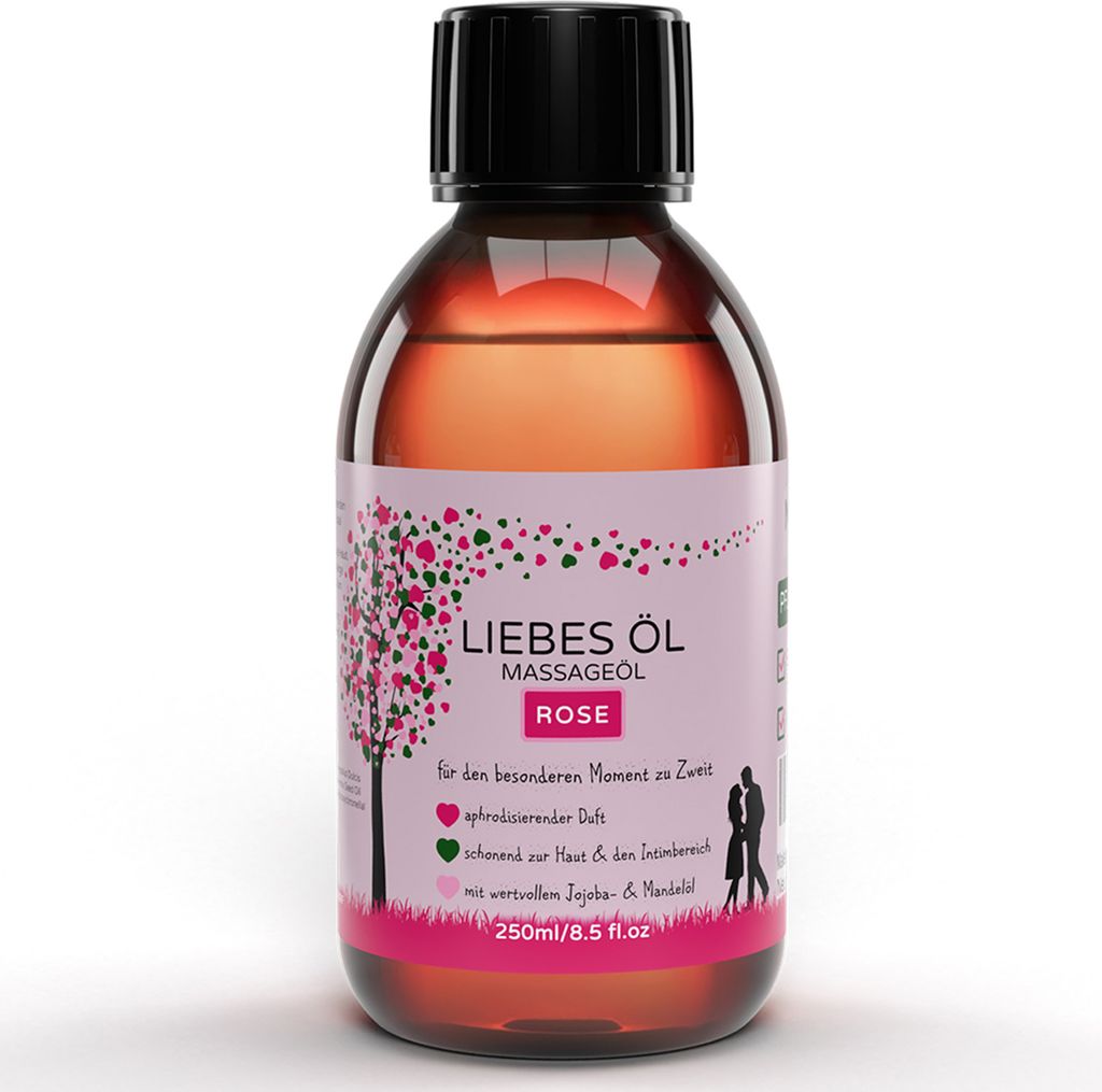 MakeLove Massageöl Liebesöl Rose für Erotische Massage | Produktbild 