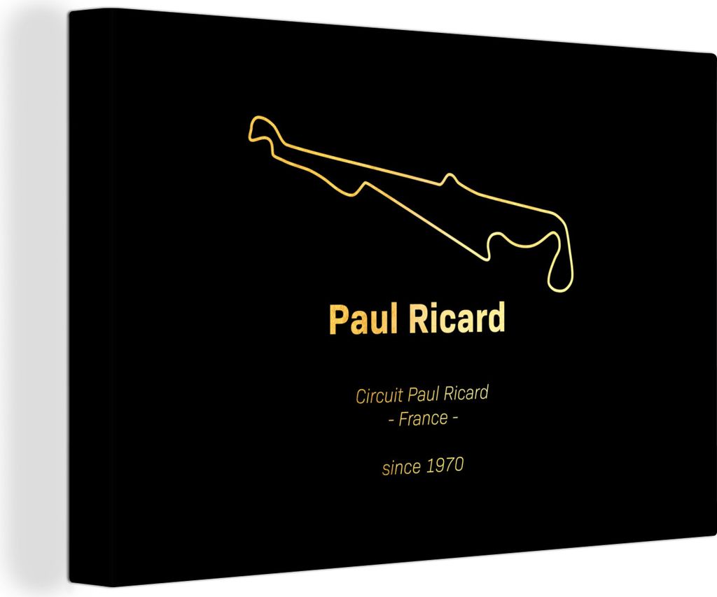 OneMillionCanvasses - Leinwandbilder - 150x100 cm, Frankreich - F1 - Rennstrecke, Wandbilder Kunstdruck Wanddekoration - Foto auf Leinwand - Gem...