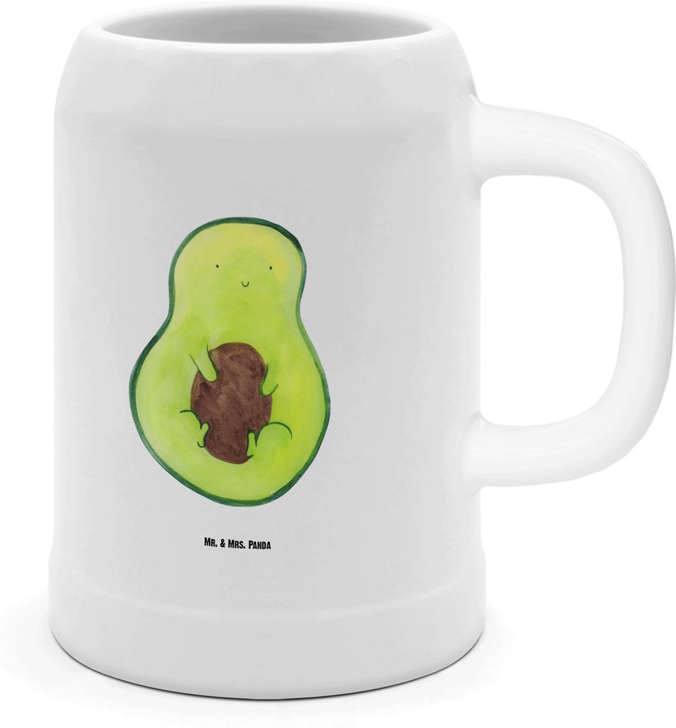 Mr. & Mrs. Panda Krug Avocado Kern - Weiß - Geschenk, Produktbild 