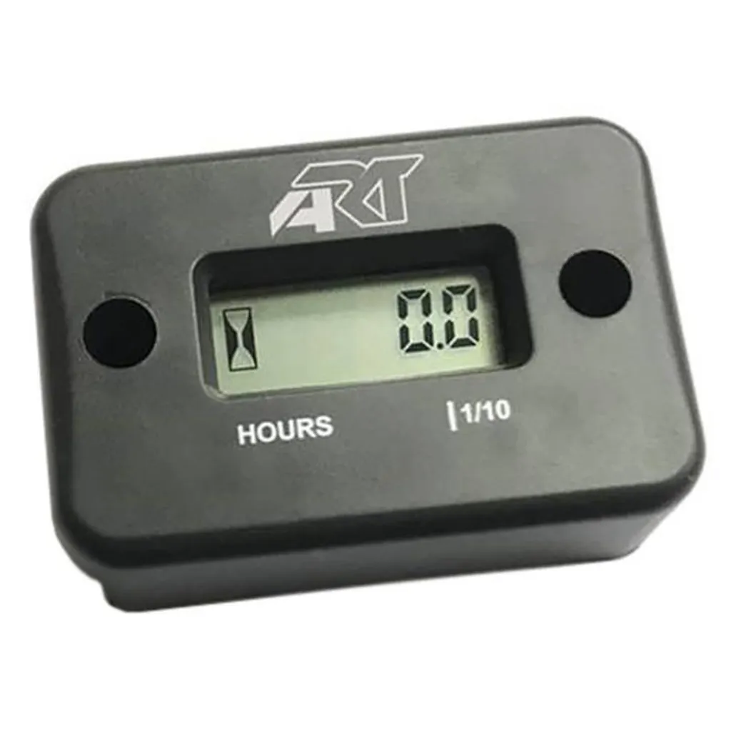Compteur Horaire de Vibration pour Moto et Quad - Modèle Sans Fil Noir