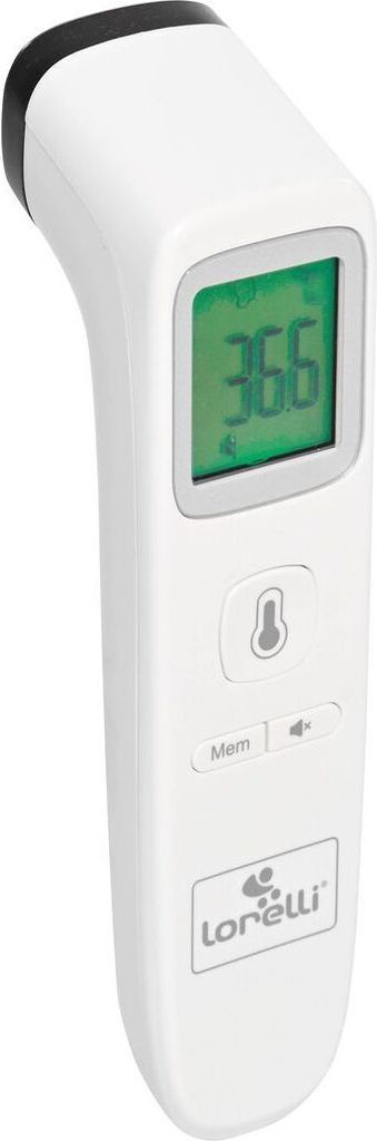 Lorelli Infrarot Thermometer berhrungslos, Krper, Oberflchen, LCD-Display wei