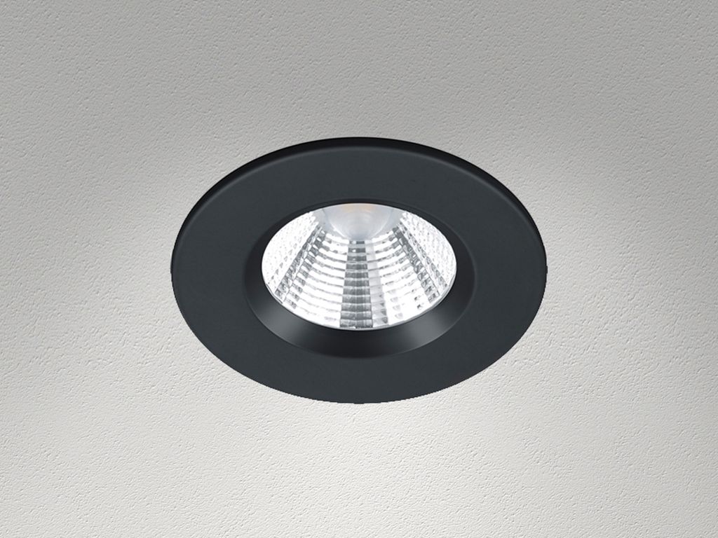 TRIO ZAGROS – 650710132, 1 Glühbirne(n), LED, 345 lm, IP65, Schwarz