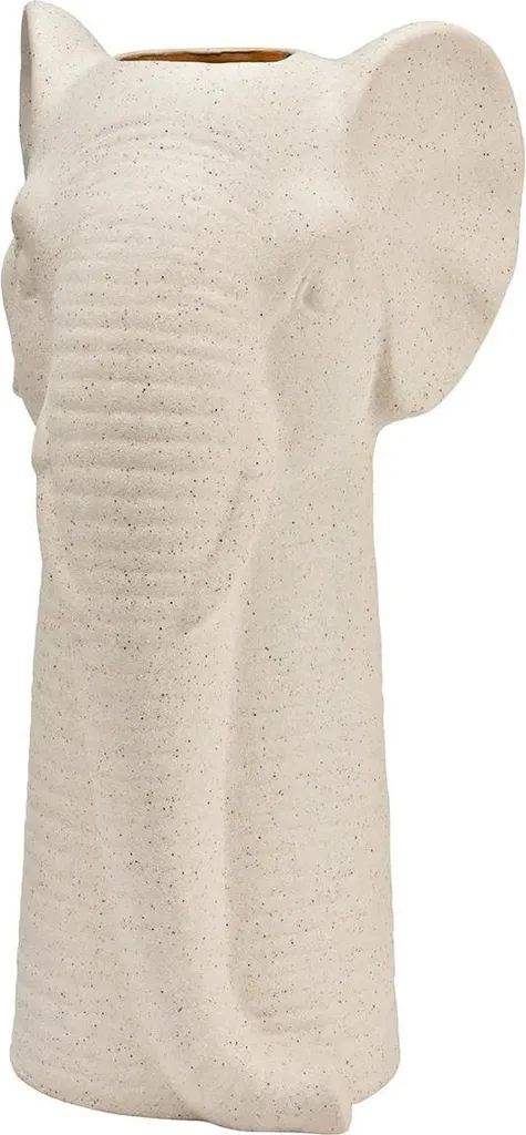Vase tête d'éléphant pour fleurs séchées - Déco salon style exotique
