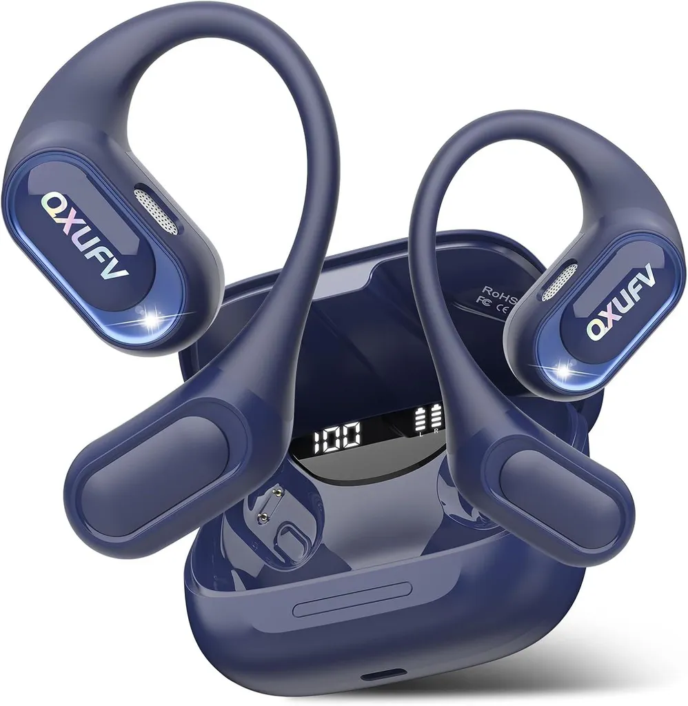 In Ear Kopfhörer mit Mikrofon, 48Std Spielzeit ohrhörer bluetooth, Fester Halt, HiFi-Sound, Klare Anrufe, IPX7 Sport kopfhörer für Workout/Laufen