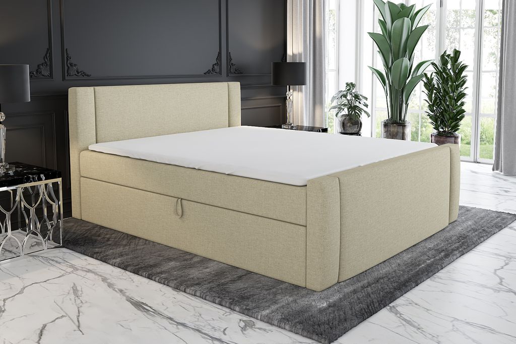 Boxspringbett UNO 180x200 mit 2 Bettkästen, Bonell-Matratze und Topper. Möbel vom Hersteller- Handarbeit!Bett Komplett-Set mit Matratze,Bettkaste...