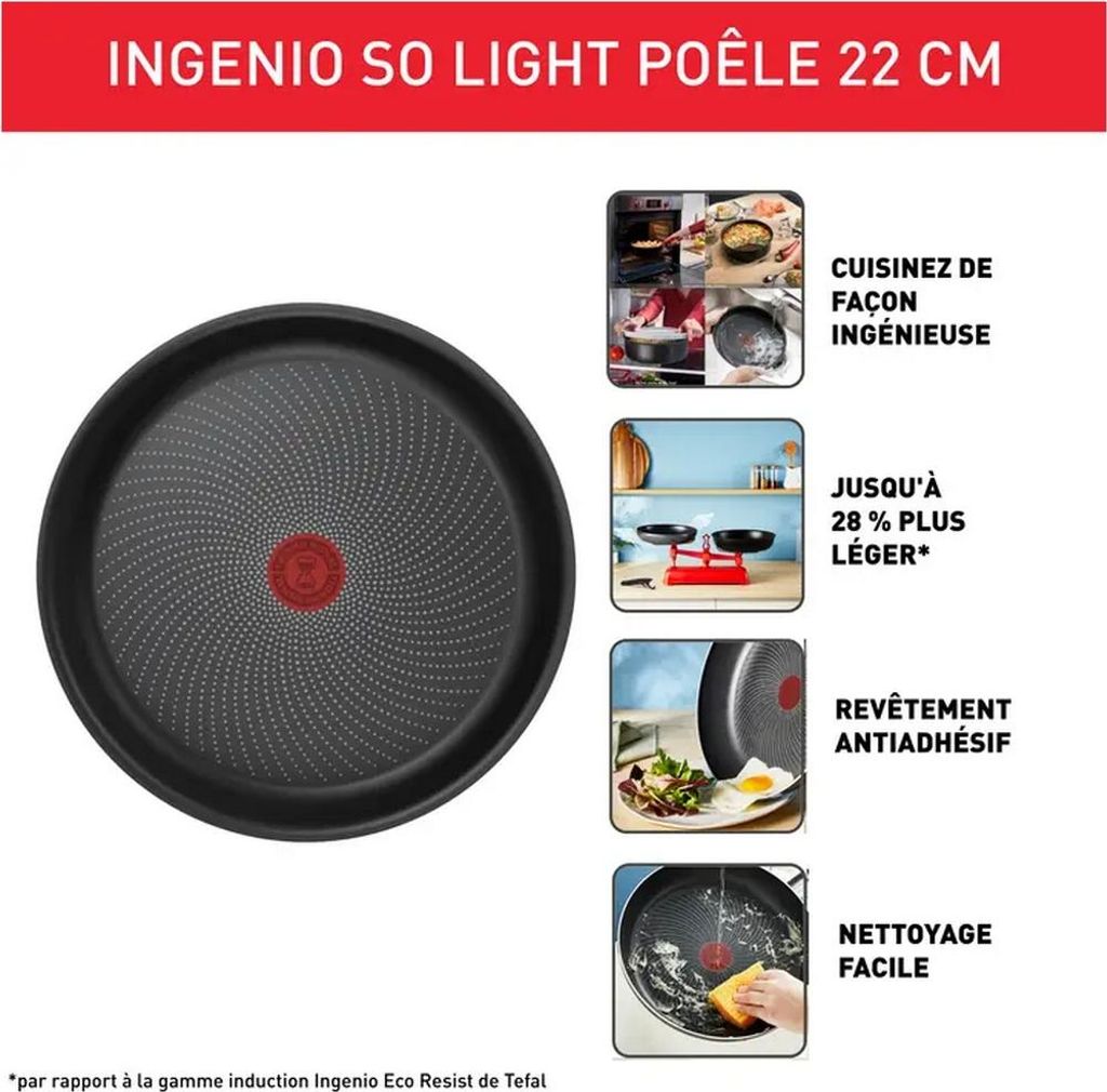 Teglia in alluminio da 22 cm Tefal L7230302 Immagine del prodotto 
