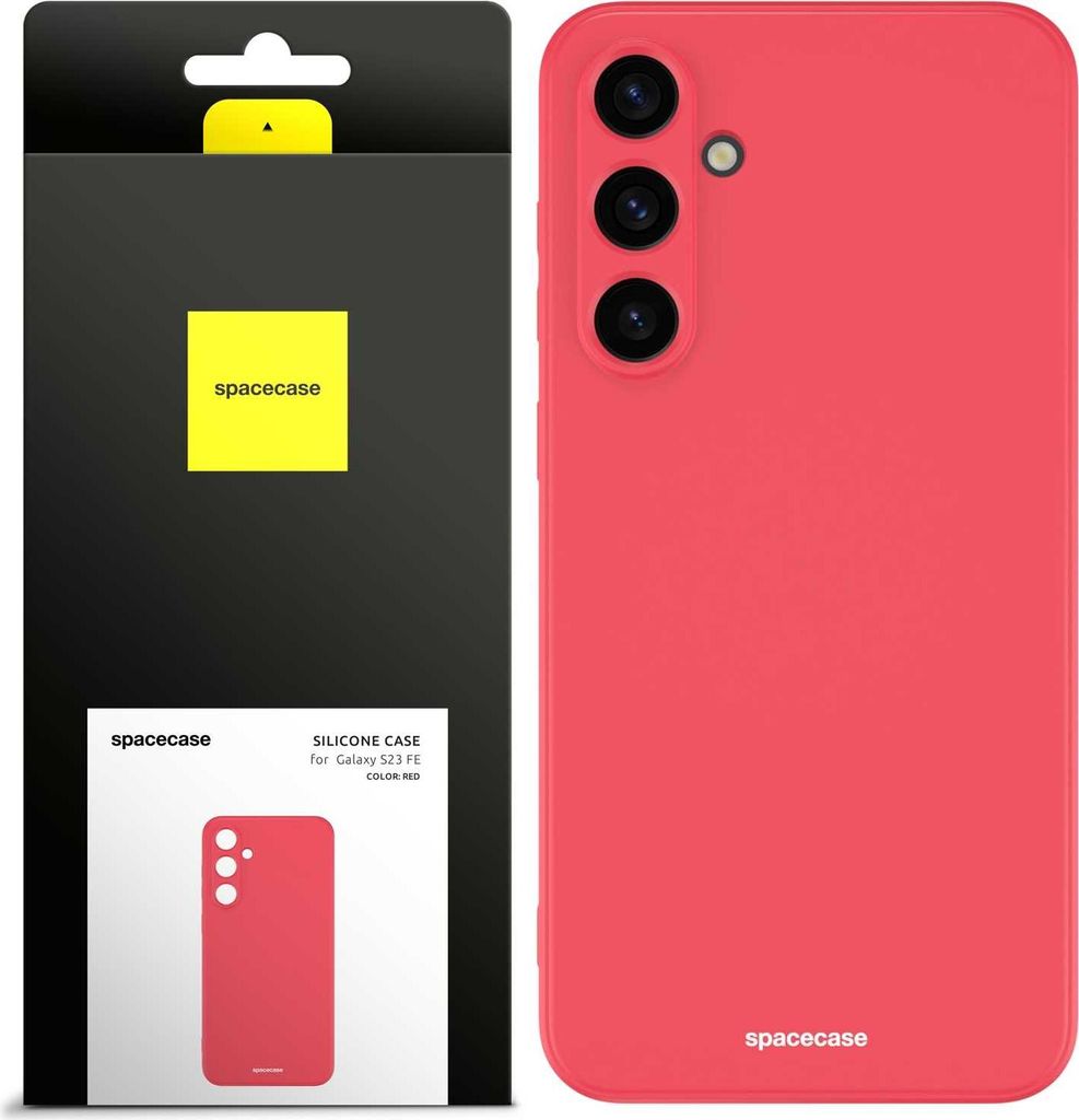 Spacecase Silikonhülle Galaxy S23 FE rot