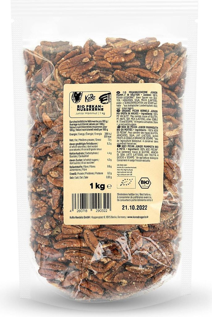KoRo I  Pekannusskerne 1 kg Produktbild 