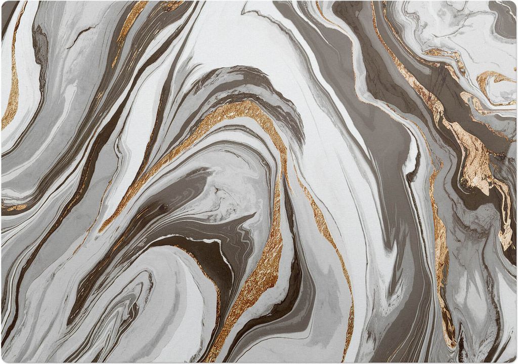 Abstrakte Wellen – Bodenschutzmatte – Stuhlunterlage 100x70 cm – Rutschfest – Hartbodenmatte