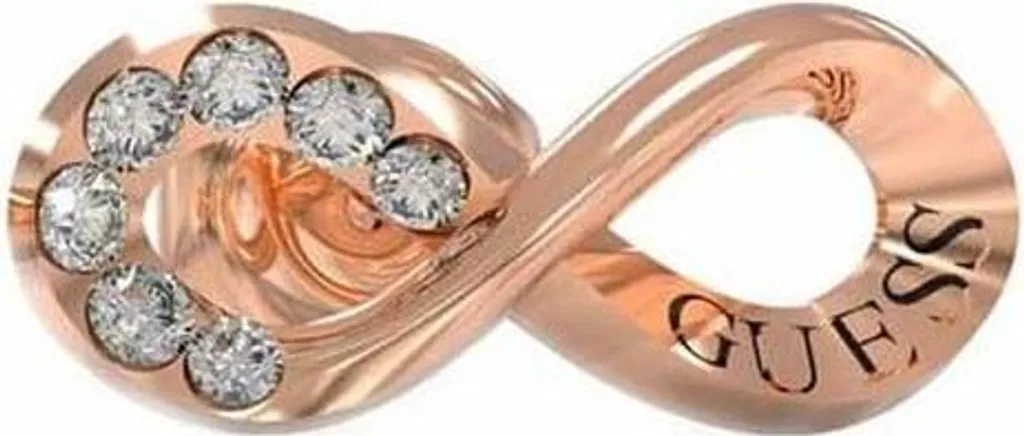 Boucles d'oreilles Guess JUBE03262JWRGT-U serties de Cristaux Fins