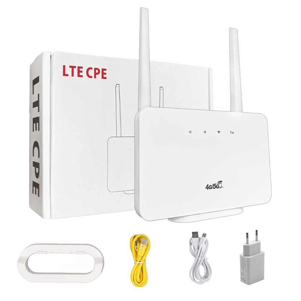 WLAN-Router, mobiler Router 4G Wireless WLAN + LAN-Port Unterstützung SIM-Karte, 10 gleichzeitige Verbindungen