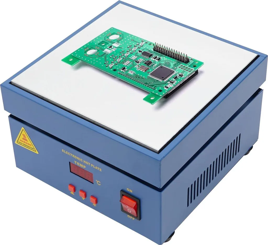 Table chauffante de préchauffage 200x200 mm LCD 800W pour refusion
