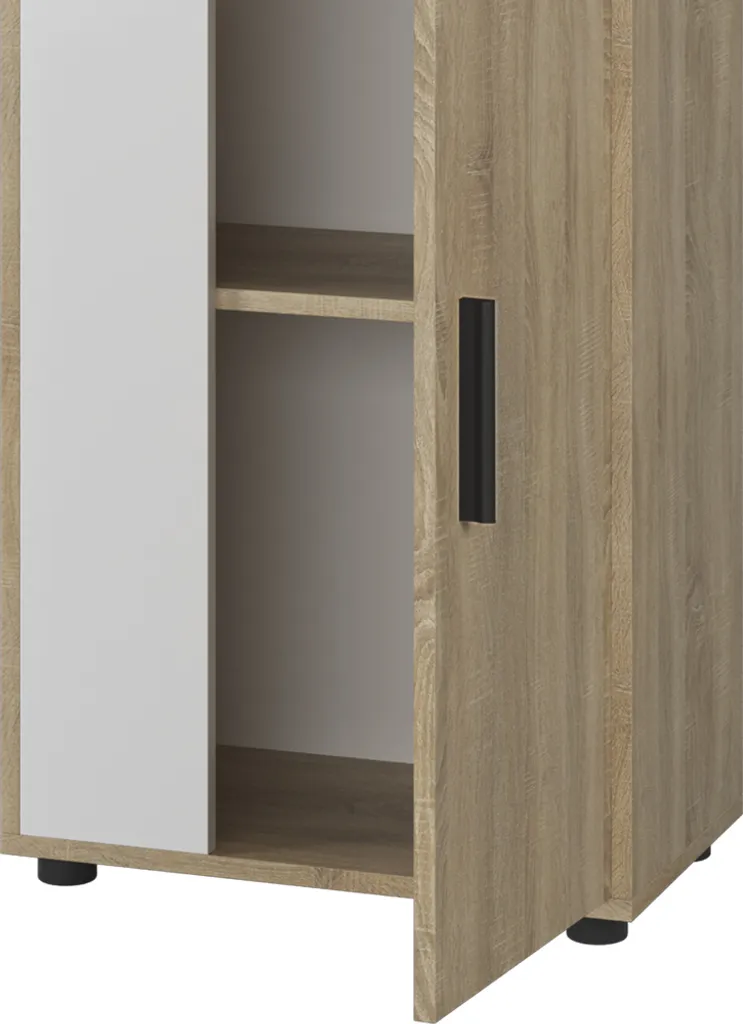 Commode Compacte Vicco Berno Sonoma 87cm : Solution Rangement Petits Espaces