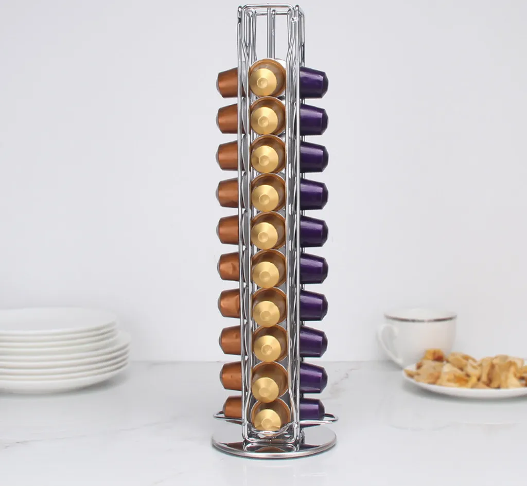 Support de capsules de café pour petit espace et organisation de bureau