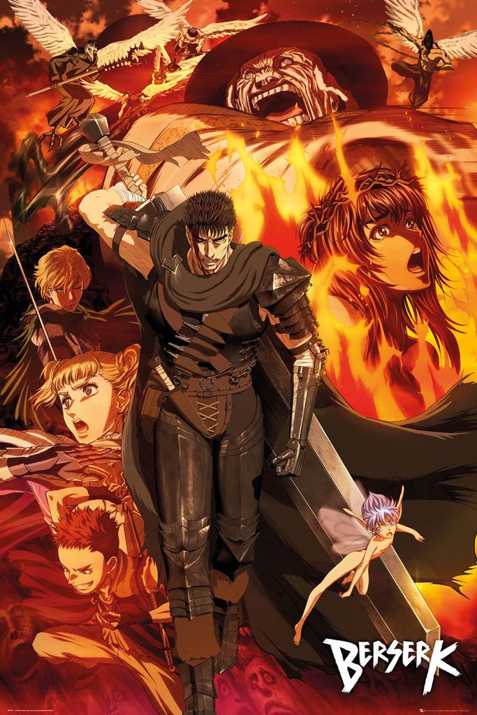 Offiziell lizenziertes Berserk Anime TV-Serie Collage Produktbild 