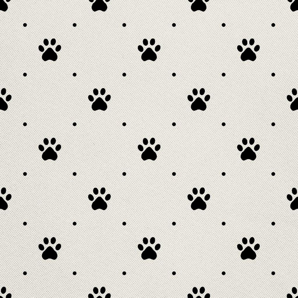 OUTDOOR DEKOSTOFFE OXFORD - Motiv Pfoten und Punkte