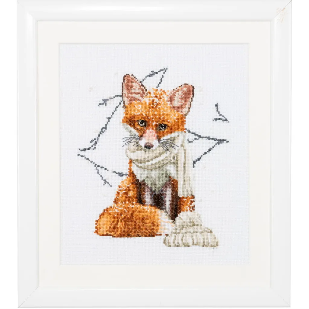 Thea Gouverneur kit punto croce "Hey There Foxy Lady Aida", 31x30cm