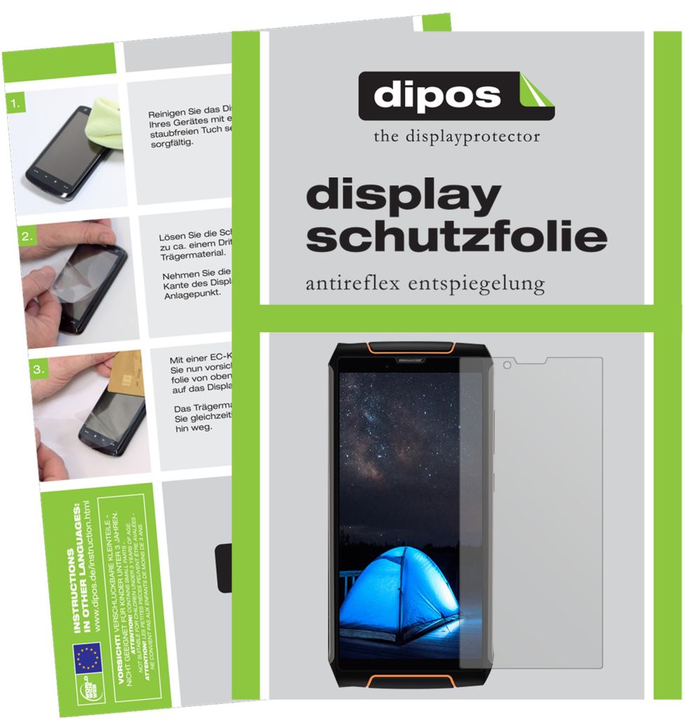 6x Schutzfolie für Cubot King Kong 3 matt Displayschutzfolie Display Schutz