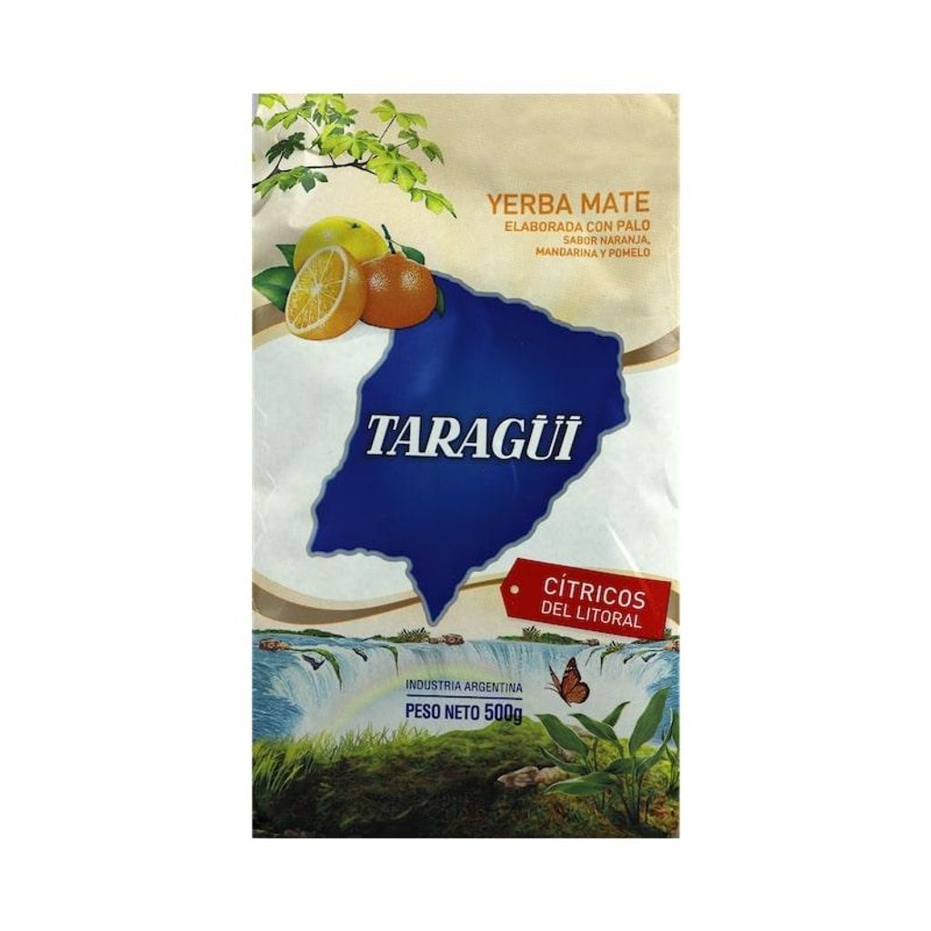 Taragui Mate Tee Citricos del Litoral 500g | Mate Tee aus Argentinien | Energie Getränk