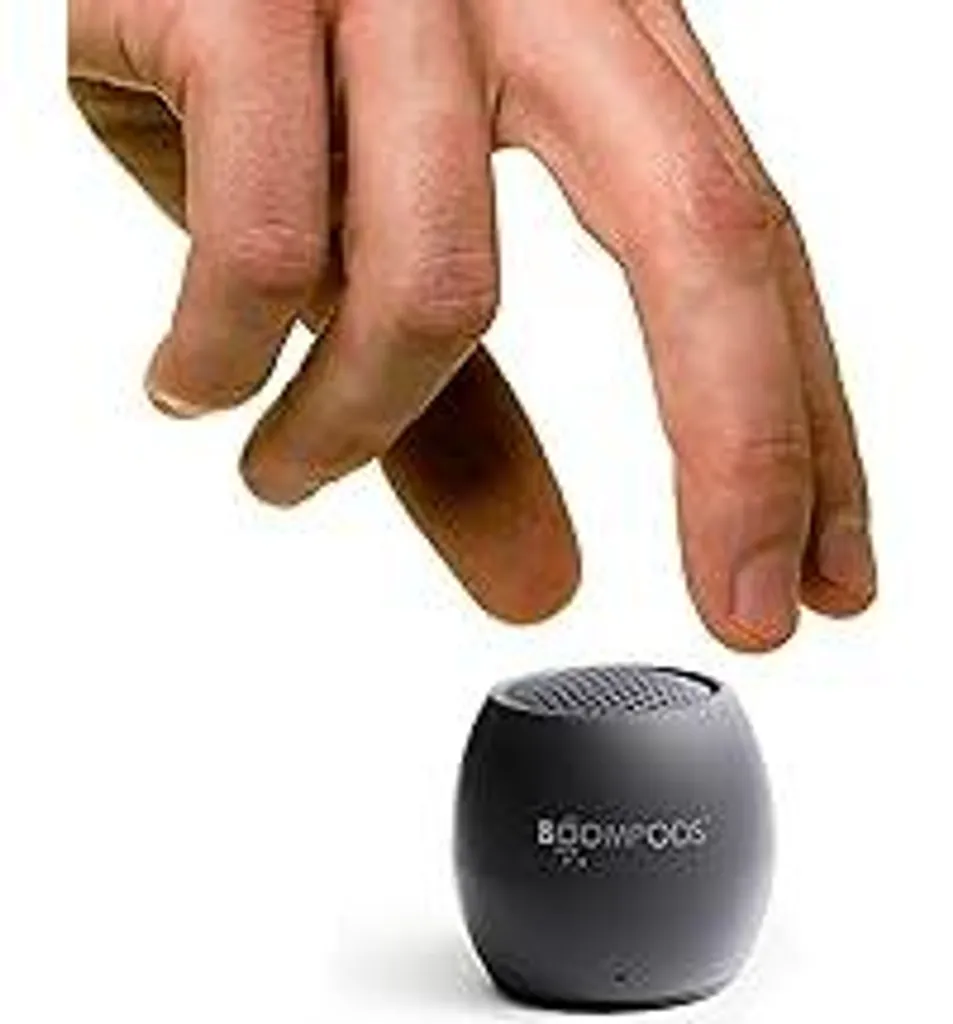 Mini Cassa Bluetooth Boompods Zero Talk Grigio Design Elegante - 1