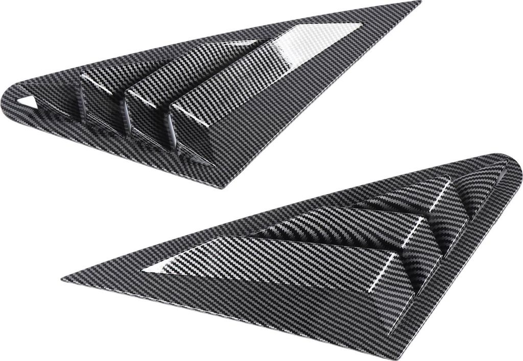 2-teilige hintere Seitenfenster-Lamellenabdeckung links rechts, schlagfest, sportlicher Look, Lüftungsschlitze, Rollladenjalousie für 8V-Limousin...