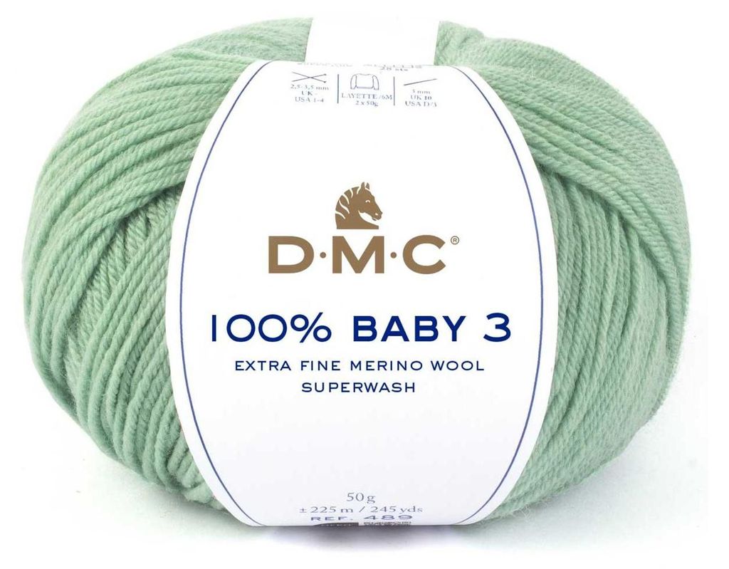 DMC Baby 3, Baby, Grün, Wolle, 225 m, 100% Baby Aquarelle, 50 g