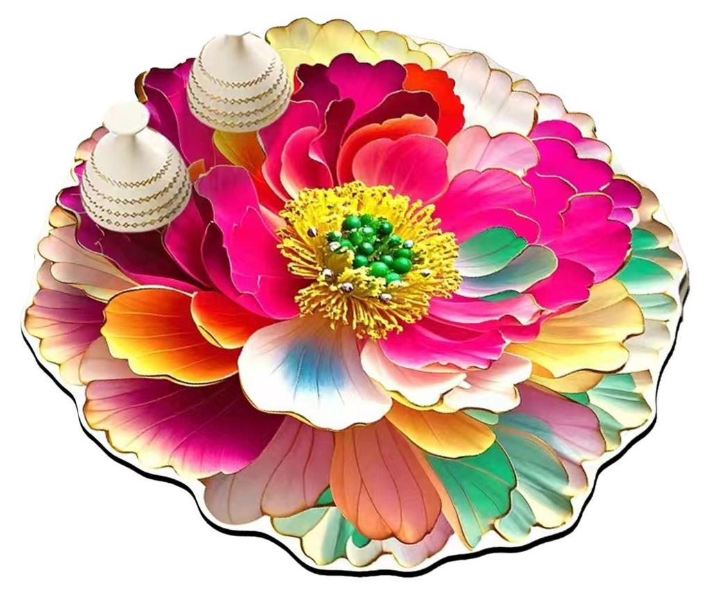 3D-Blumen-Diatomeenerde-Untersetzer, saugfähige Unterlage für Theke, Küchentheke, schnelltrocknend, Waschbeckenablage, dekorativer Diatomit-Unte...