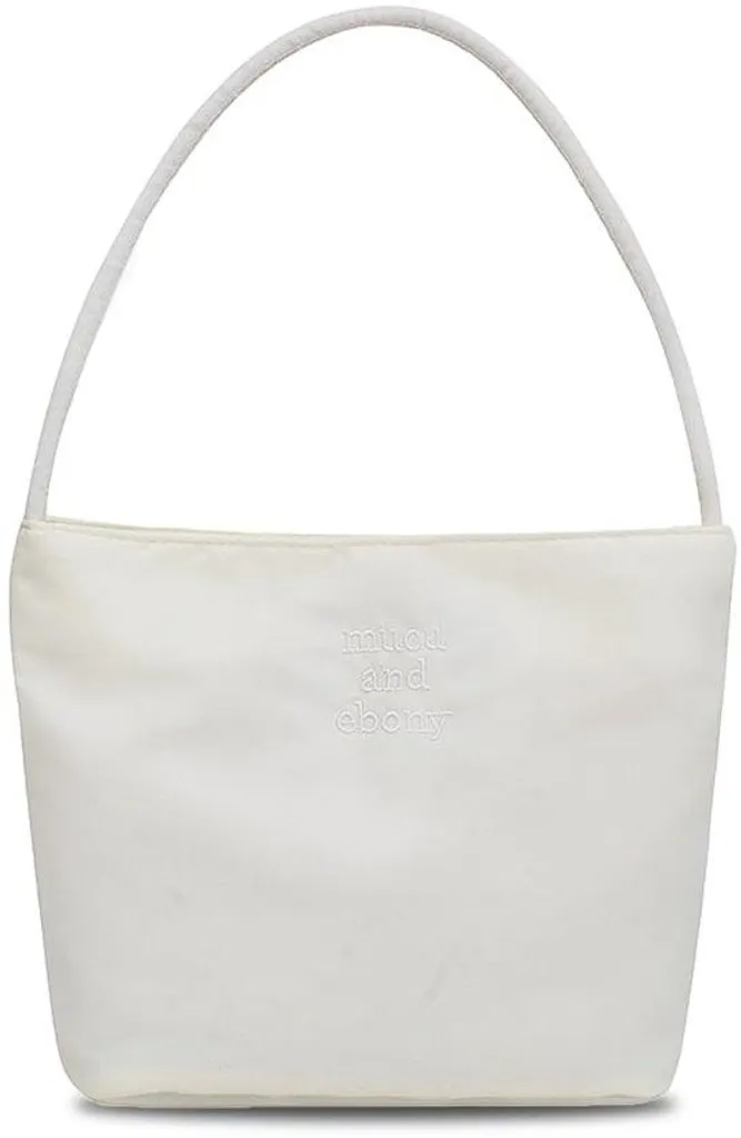 Sac à dos de voyage et courses en velours blanc pratique et compact