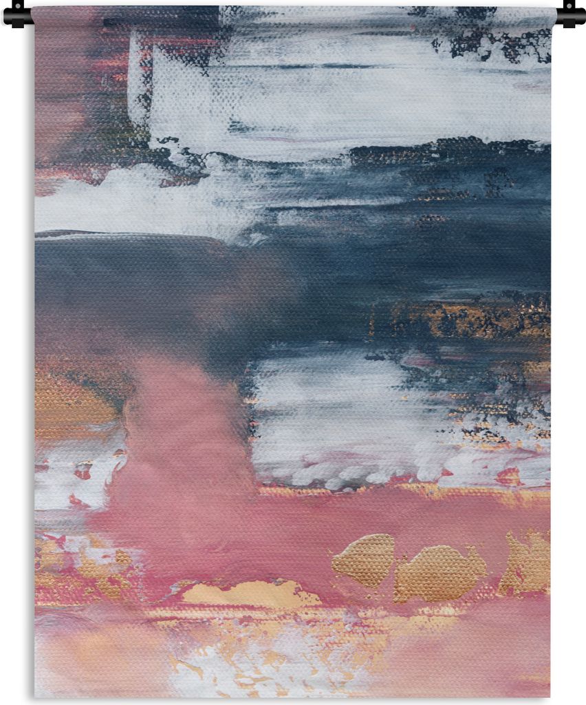 MuchoWow Wandteppich Wandbehang Abstrakt - Malerei - Design 150x200 cm Tapisserie Dekoration Wandtuch - Wandaufhängung - Moderner