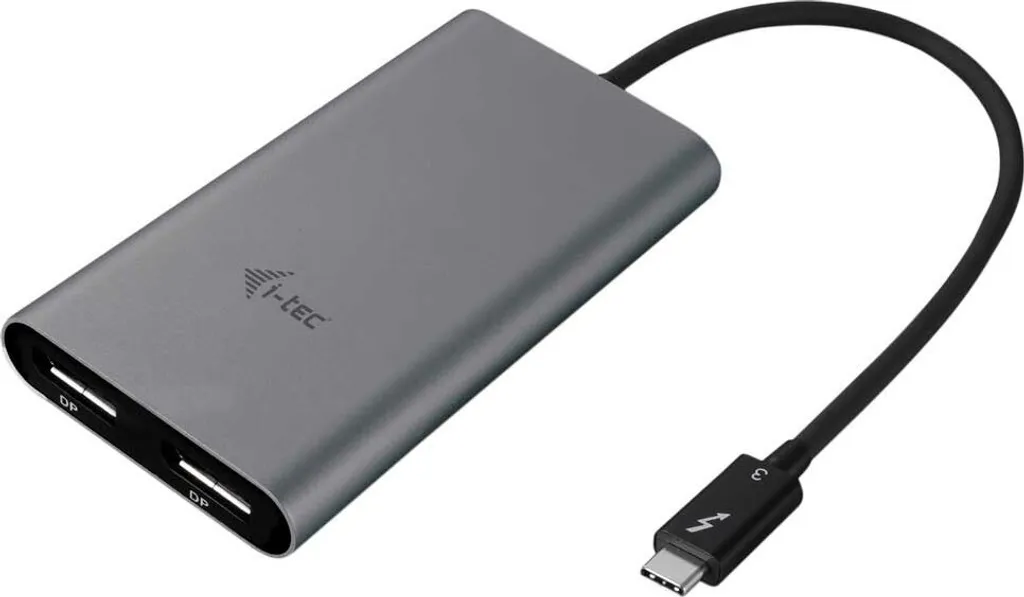 Adaptateur Vidéo Externe i-tec Dual DisplayPort - Double Sortie 4K UHD