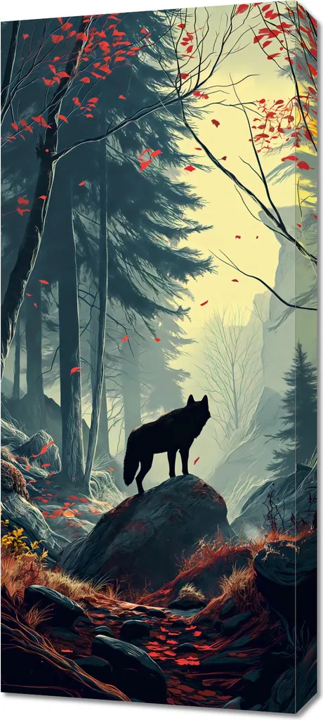 Grand Format Wald Echoes 40 x 90 cm - Impression Haute Définition Forêt