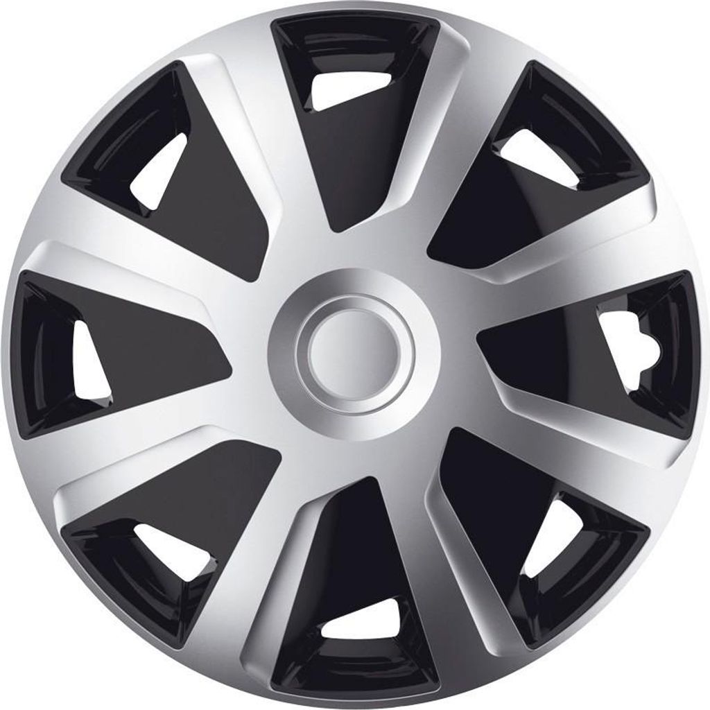 15" Zoll Radkappen Schwarz Silber Radzierblenden Radblenden J15540 J-TEC