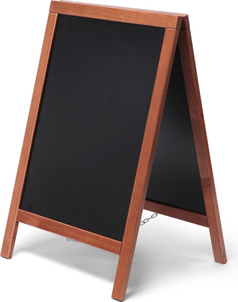 Showdown Kundenstopper Tafel Economy - 55x85cm - Holz - Hellbraun