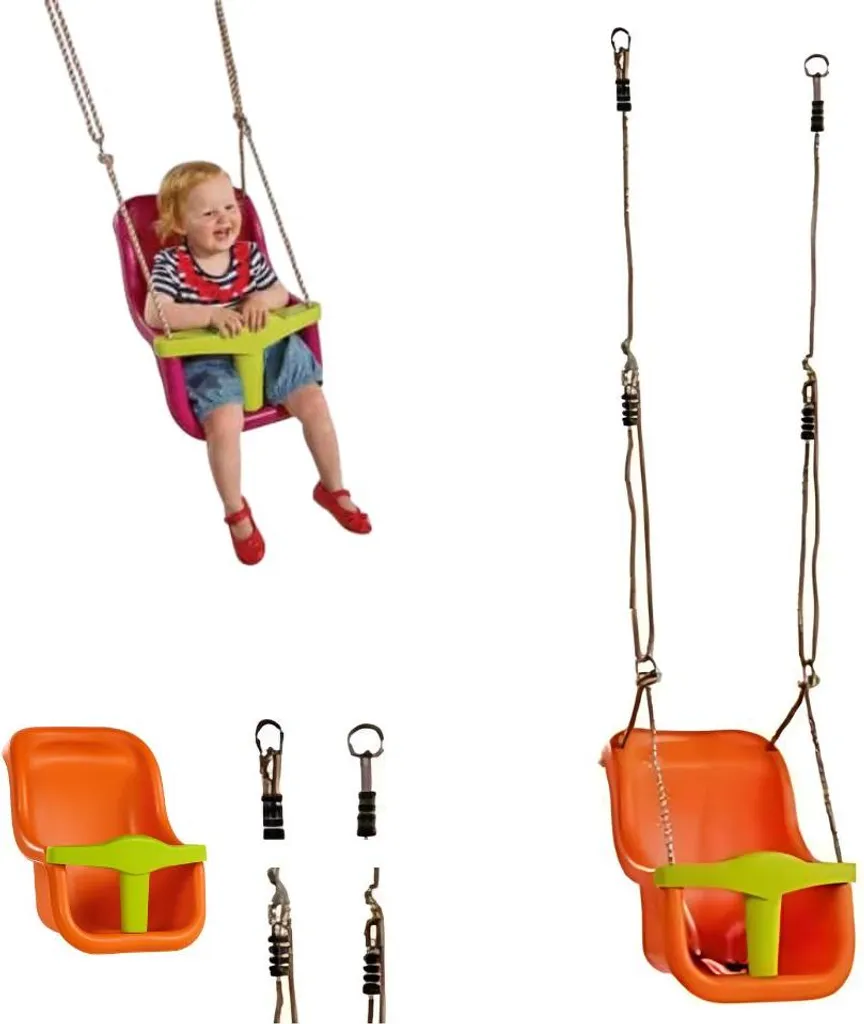 Berceau Bébé Luxe PP Orange Vert Tilleul pour des Nuits Paisibles 95cm