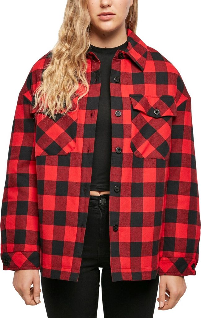 Urban Classics Ladies - Flanell Oversized Shirt Jacke - S