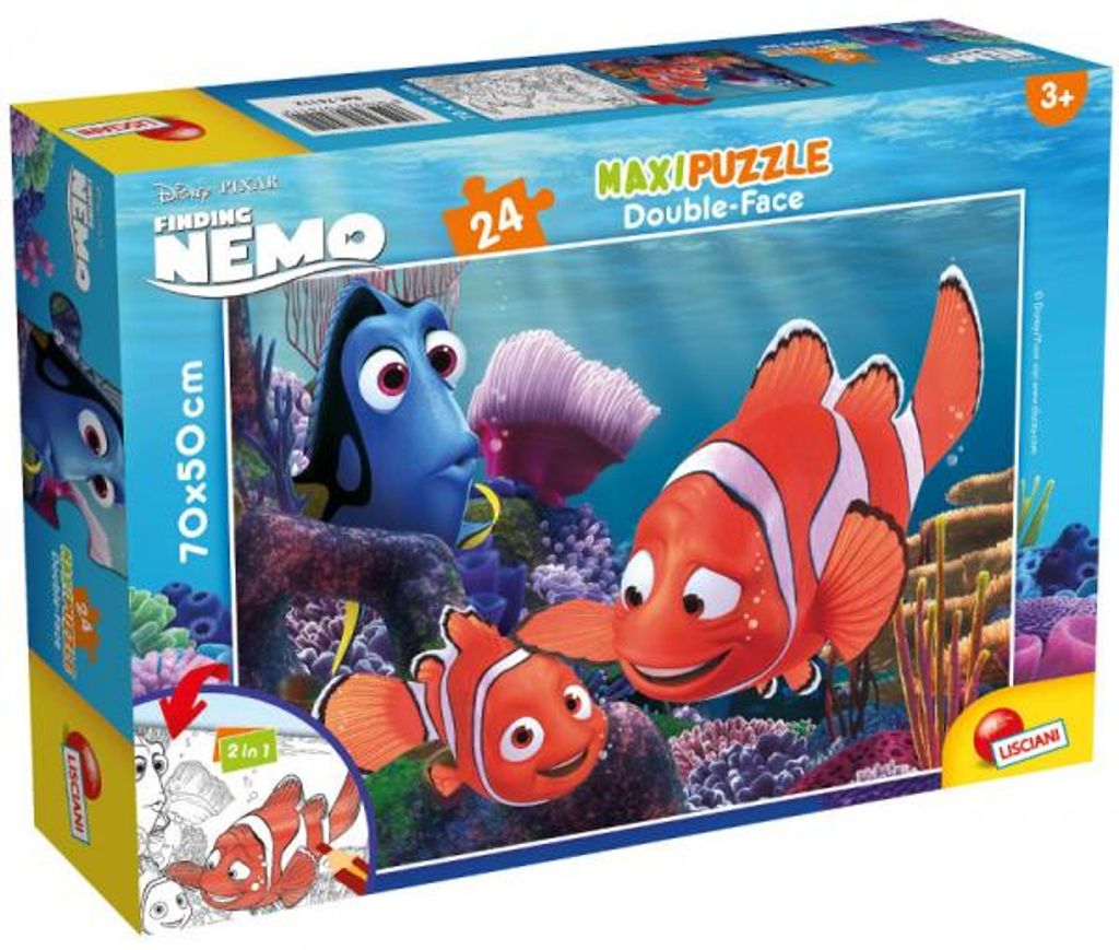 Puzzle dwustronne maxi 24 elementy. Gdzie jest Nemo