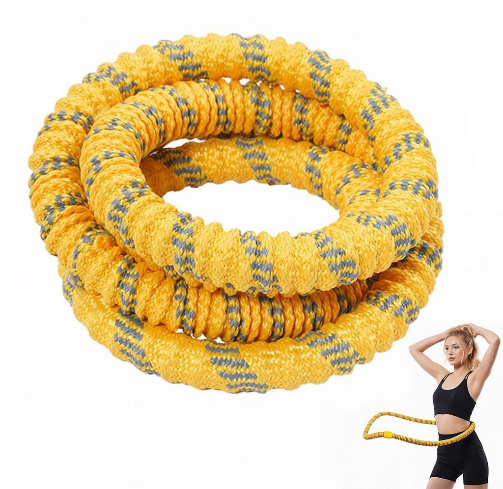 Hula-Hoop-Reifen für Erwachsene, 1,5 kg, faltbar für Zuhause und unterwegs, tragbarer Fitness-Reifen zum Abnehmen, taillenschonendes Design